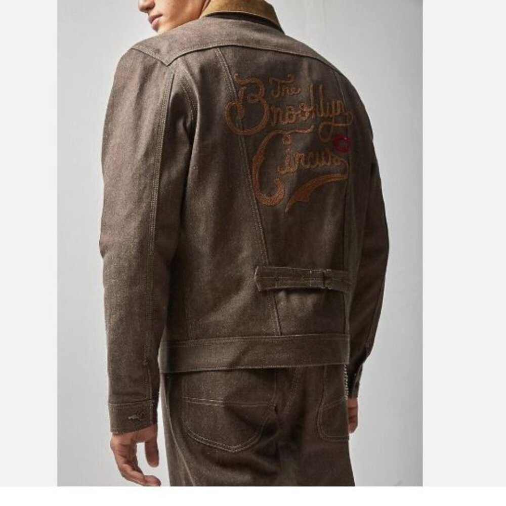 Lee x Brooklyn Circus 1930's Cowboy Jacket Brown Selvedge Denim Men's Size XL - Picture 14 of 16